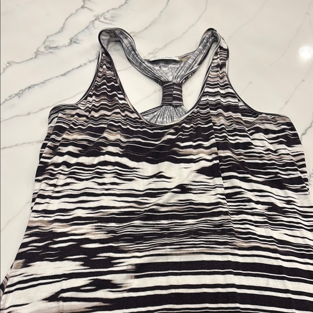 Calvin Klein Black and White Maxi Dress - size 8